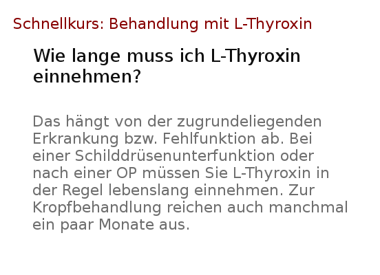 Gewichtsverlust Behandlung für Hypothyreose